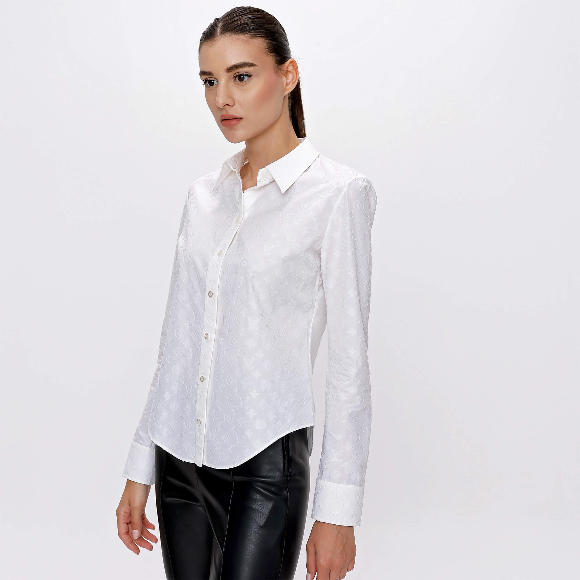 Valentino - White Cotton Rockstud Detail Shirt